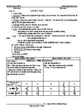 Giáo án Đại số Lớp 9 - Tiết 20 Luyện tập - Năm học 2017-2018 - Phạm Quang Huy